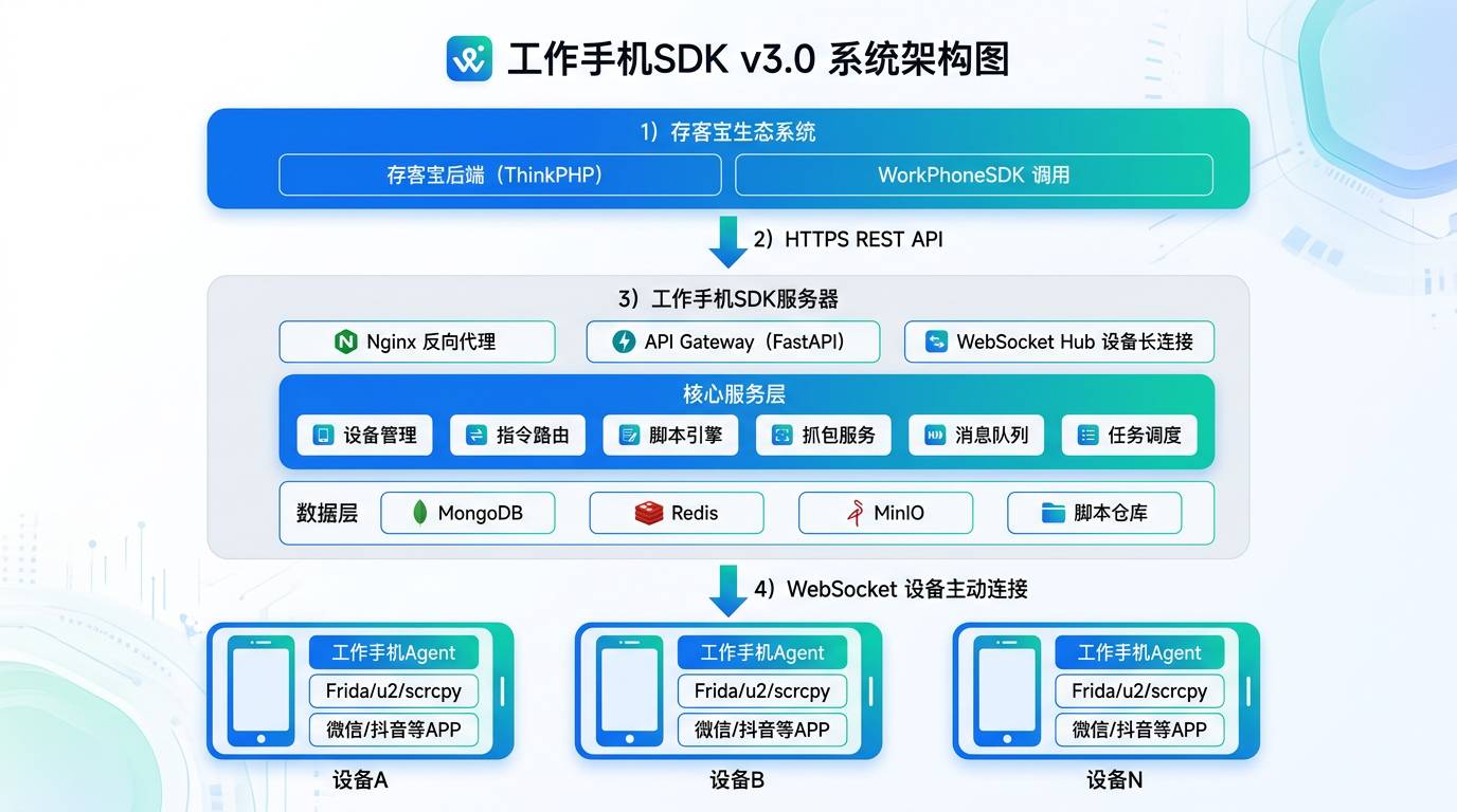 工作手机SDK整体架构图